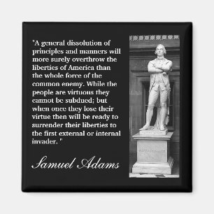 Samuel Adams-Zitat "eine allgemeine Auflösung… Magnet