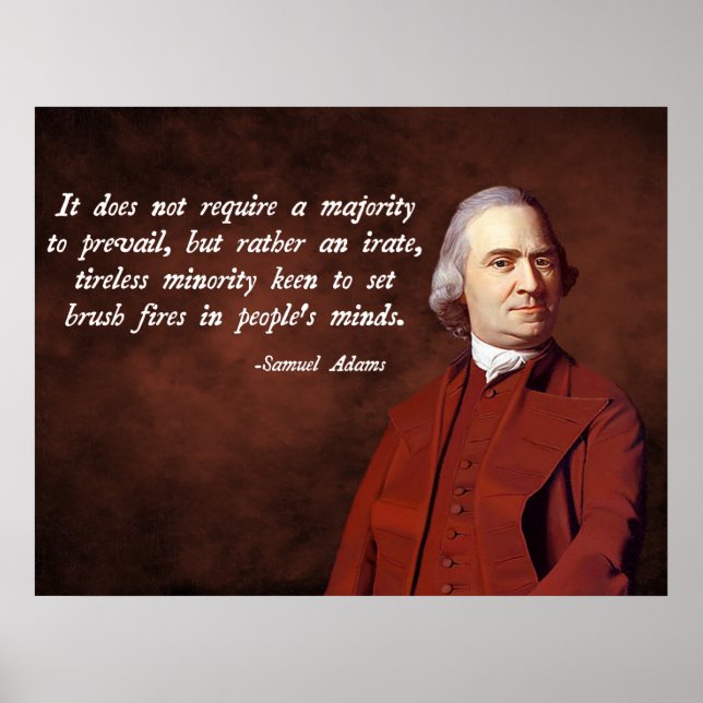 Samuel Adams Zitat Poster (Vorne)