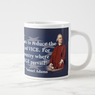 Samuel Adams Zitat über Ignoranz und Wissen Jumbo-Tasse