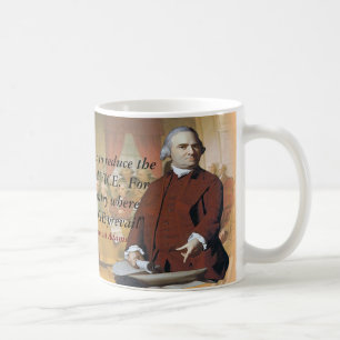 Samuel Adams Zitat über Ignoranz und Wissen Kaffeetasse