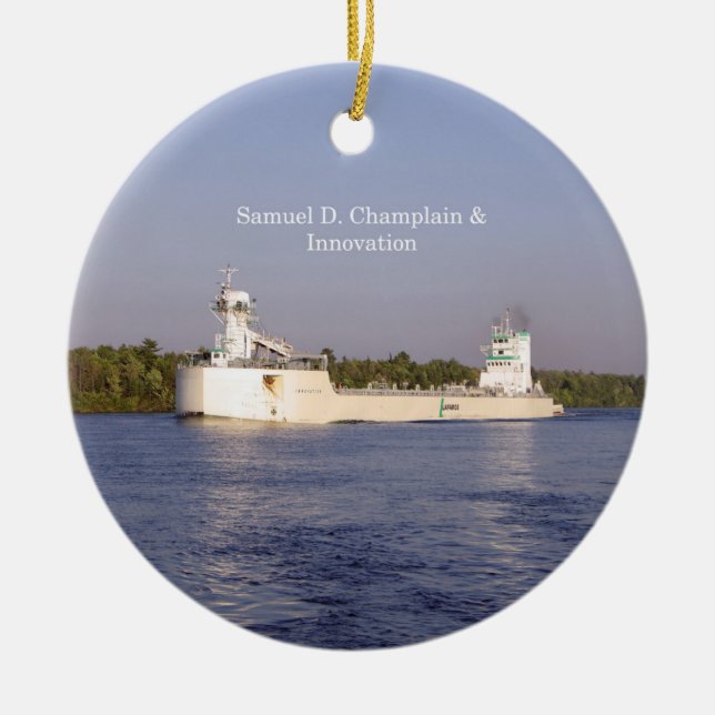 Samuel D. Champlain & Innovation Keramikornament (Vorne)