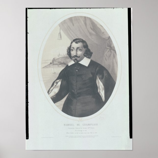 Samuel de Champlain 1854 Poster (Vorne)