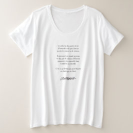 Samuel de Champlain Zitat Québec Quebec Große Größe T-Shirt