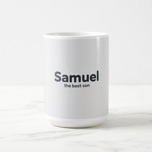 Samuel der beste Sohn Kaffeetasse (Mittel)