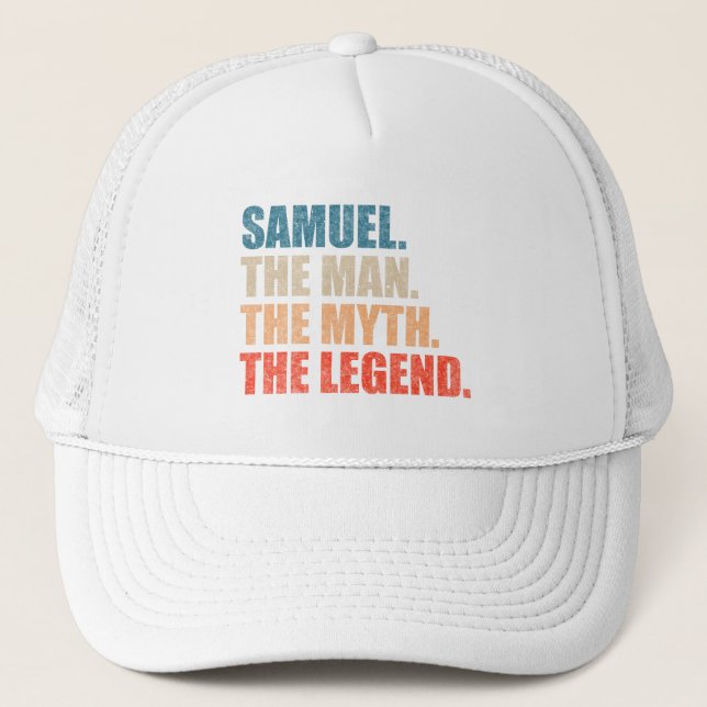 Samuel der Mann der Mythos die Legende Truckerkappe (Vorderseite)