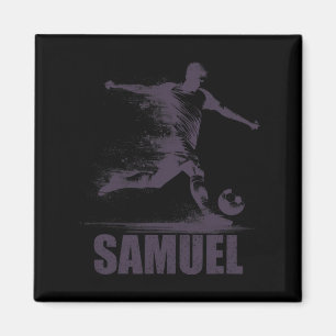 Samuel Fußball Jungen Personalisierter Vorname Sam Magnet