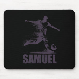 Samuel Fußballjungen Personalisierter Vorname Samu Mousepad