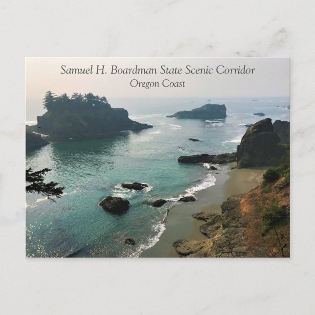 Samuel H. Boardman, Oregon Coast Postkarte (Vorderseite)