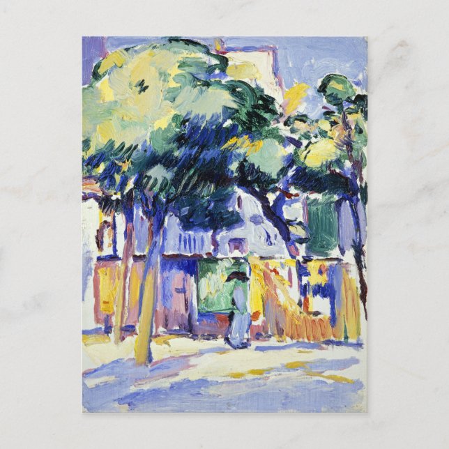 Samuel John Peploe Veules-les-Rose Postkarte (Vorderseite)