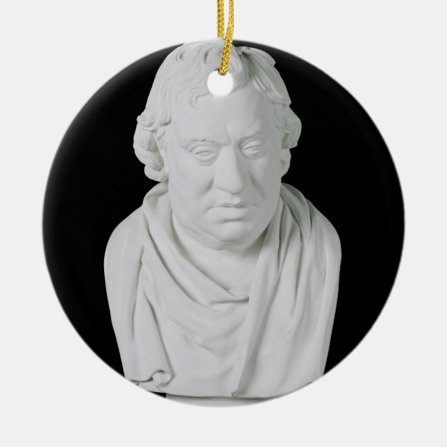 Samuel Johnson (1709-84) 1777 (Gips) Keramikornament (Vorne)