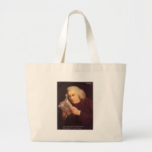 Samuel Johnson Liebe ist Weisheit Geschenkkarten E Jumbo Stoffbeutel