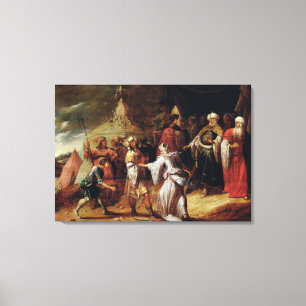 Samuel Killing Agag, König der Amalekiten Leinwanddruck