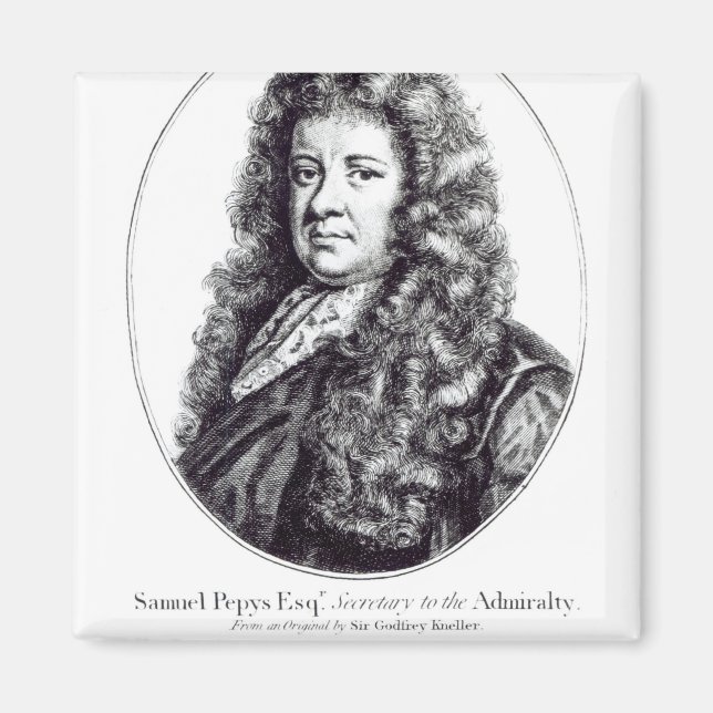 Samuel Pepys Magnet (Vorne)