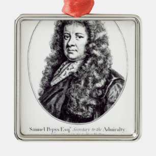 Samuel Pepys Ornament Aus Metall