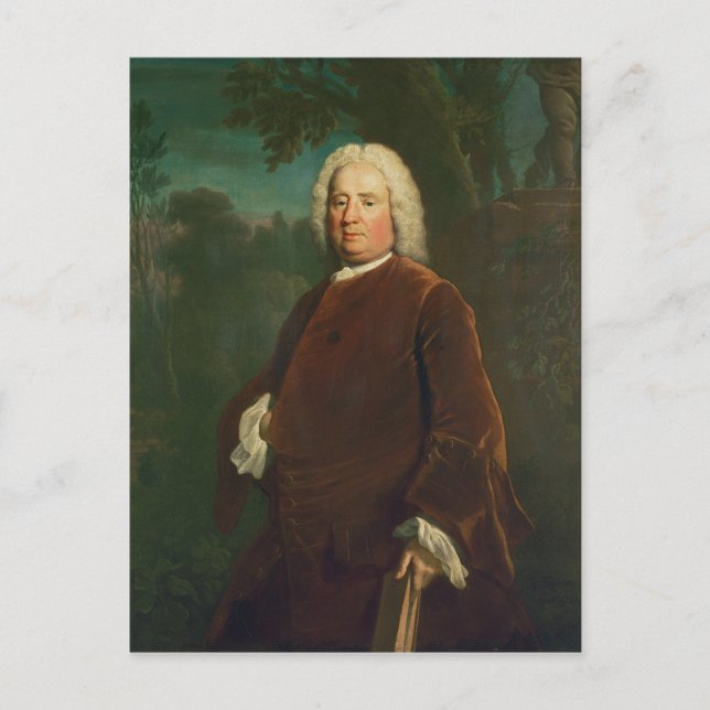 Samuel Richardson, 1747 Postkarte (Vorderseite)