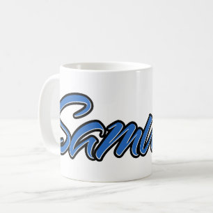 Samuel Vorname Name blue Tasse Kaffeetasse