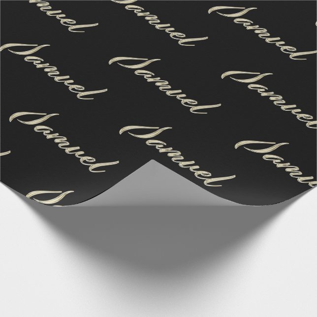 Samuel Vorname Name edles Geschenkpapier Papier (Ecke)