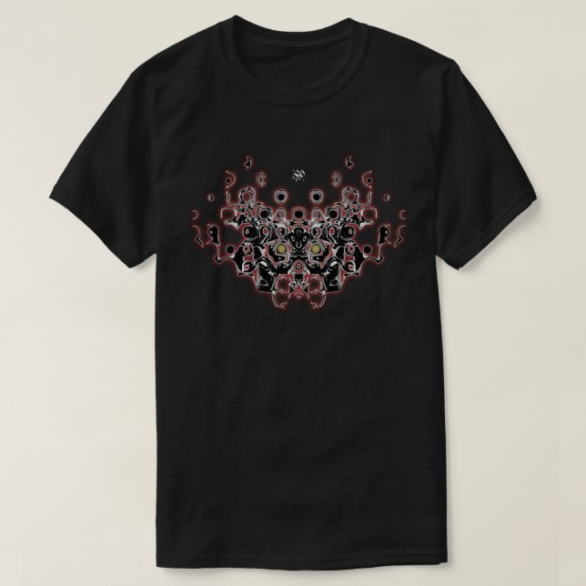 Samurai alte Dämonenmaske v2 T-Shirt (Design vorne)
