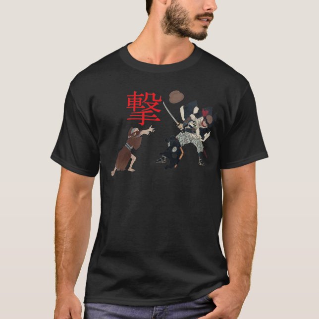Samurai Angriff! T-Shirt (Vorderseite)