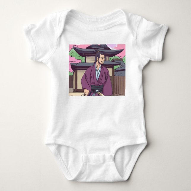 Samurai Baby Strampler (Vorderseite)