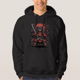 Samurai Bear  Adult Pullover Hoodie