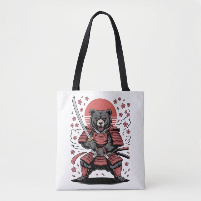 Samurai Bear Tote Bag (Vorderseite)