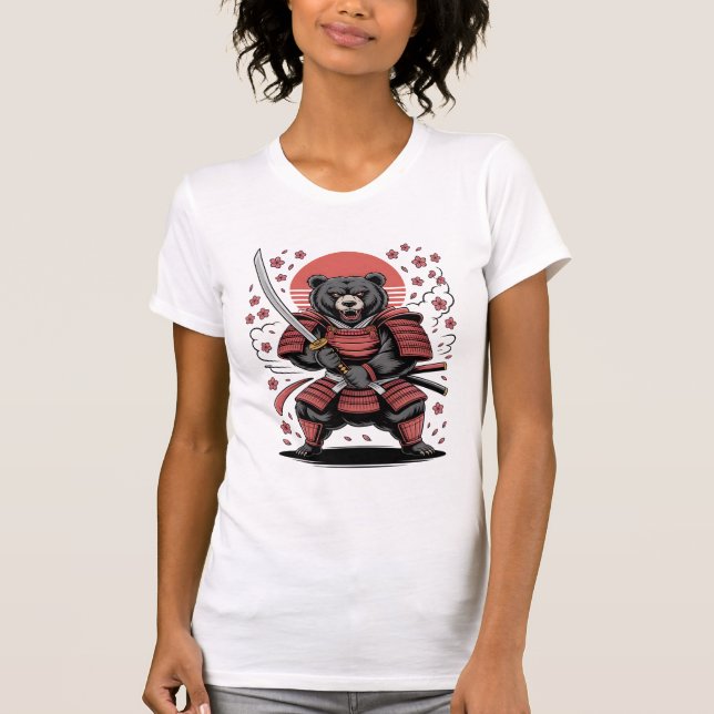 Samurai Bear Women’s Slim Fit Tee (Vorderseite)