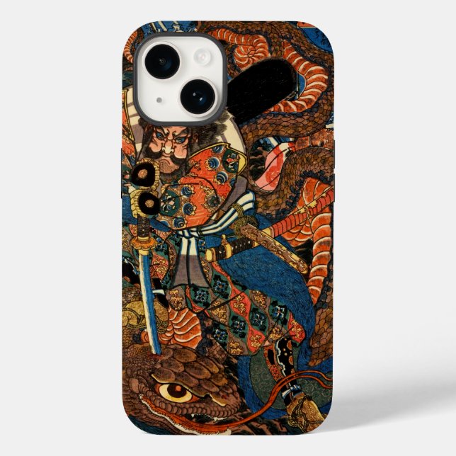 SAMURAI-BEKÄMPFUNGSMONSTER Case-Mate iPhone HÜLLE (Rückseite)