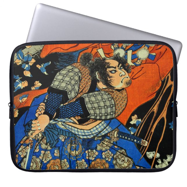 SAMURAI-BEKÄMPFUNGSMONSTER LAPTOPSCHUTZHÜLLE (Vorderseite)