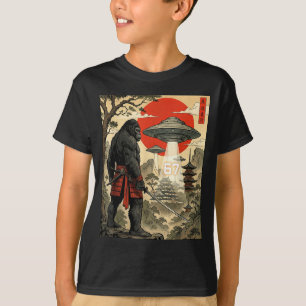 Samurai Bigfoot 67 Six Seven Meme Vintage Japanisc T-Shirt