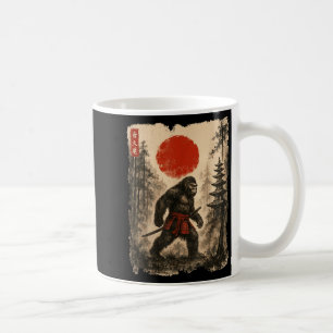 Samurai Bigfoot japanischer Vintage Sasquatch Ukiy Kaffeetasse