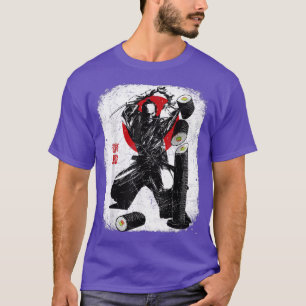 Samurai Bushido Sushi Roll japanisches Essen T-Shirt