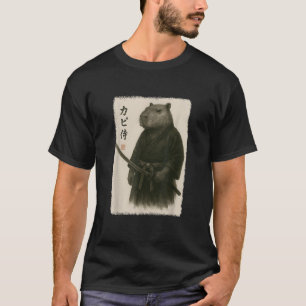 Samurai Capybara Funny Vintage japanische Grafik A T-Shirt