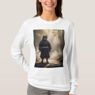 Samurai Cat - Ehrenwerte japanische Feline Warrior T-Shirt