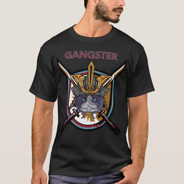 Samurai Cat T - Shirt (Vorderseite)