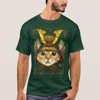 Samurai Cat Warrior Cuz Samurai Stronger Cat Lover T-Shirt