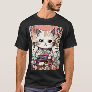 Samurai Cat Warrior Japanisch Ninja Kitty Kawaii 4 T-Shirt