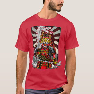 Samurai Cheetah Warrior Japan T-Shirt