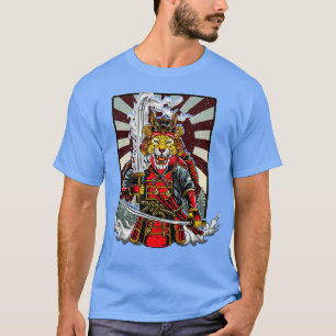 Samurai Cheetah Warrior Japan T-Shirt