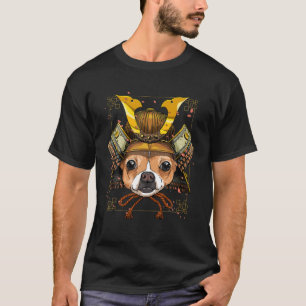 Samurai Chihuahua Dog Warrior Samurai Lovers Gesch T-Shirt