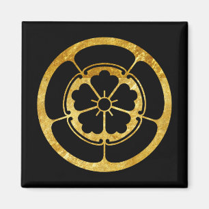 Samurai-Clangold Oda Montag japanisches auf Magnet