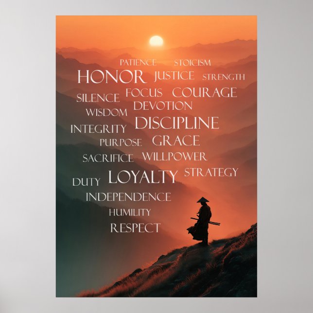 Samurai-Code: Der Bushido-Weg Poster (Vorne)