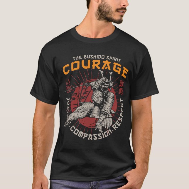 Samurai Courage T-Shirt (Vorderseite)