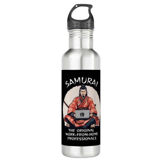Samurai: Die Original-Zuhause-Profis Edelstahlflasche (Vorderseite)