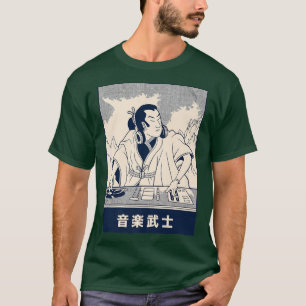 Samurai DJ Japanische Anime-Illustration T-Shirt