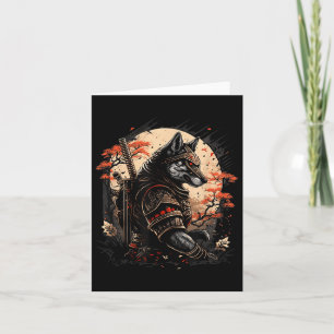 Samurai Dog Japanisch Tattoo Graphic for Men Boys  Karte