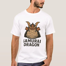 Samurai-Drache Retro-Bartagame Lustig T-Shirt