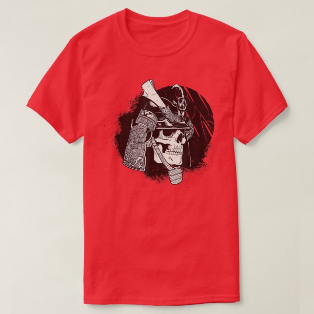 Samurai  dressed in Samurai Warrior Armor Martial  T-Shirt (Design vorne)