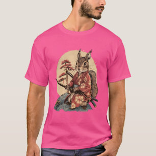 Samurai Eichhörnchen Japanisch Ninja Eichhörnchen T-Shirt