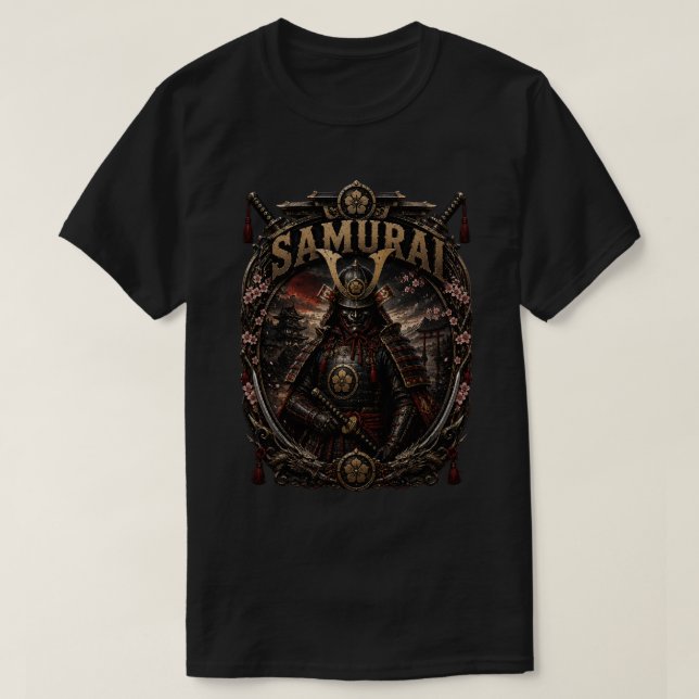 Samurai-Elite-Krieger-T-Shirt T-Shirt (Design vorne)